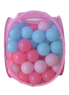 اشتري Colorful Play Ball Pit Balls for Kids, Plastic Refill Balls, Pack of 100 Balls, Reusable Storage Bag with Zipper, Great Gift for Kids في الامارات
