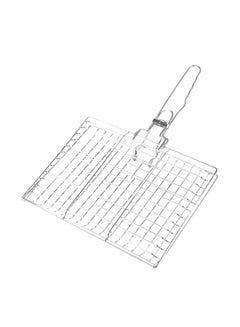 Buy BBQ Net With Folding Handle 35x5x35cm in Saudi Arabia