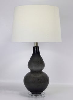 Buy Modern Design Glass Table Lamp Unique Luxury Quality Material for the Perfect Stylish Home RSN71036 Deep Grey 15 x 26 in UAE
