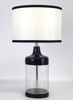 Buy Modern Design Glass Table Lamp Unique Luxury Quality Material for the Perfect Stylish Home RSN71053 Black/Clear 12 x 21 Black/Clear 12 x 21inch in UAE