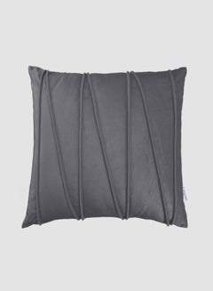 Buy 3D Velvet Cushion  II,Unique Luxury Quality Decor Items for the Perfect Stylish Home Grey in Saudi Arabia