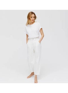 اشتري Oscar High-Waist Jeans White في مصر