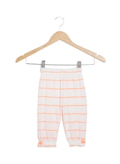 Buy Baby Girls Bow Detail Knit Pants Off-White in UAE