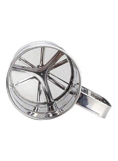 Buy Manual Mesh Flour Sugar Powder Stainless Steel Hand Sifter Sieve Cup Silver in UAE