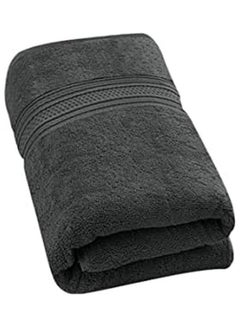 اشتري Egyptian Cotton Solid Pattern, Beach Towels Grey في مصر