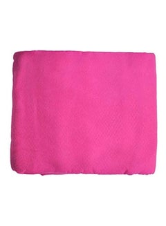 اشتري Microfiber Solid Pattern, Beach Towels Pink في مصر