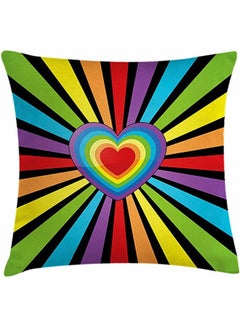 اشتري Rainbow Throw Pillow Cushion Cover combination Multicolour 40*40inch في مصر