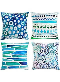 Buy Outdoor Pillow Covers Decorative Square Throw Pillow Case Combination Multicolour 40*40inch in Egypt
