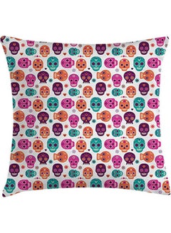 اشتري Day Of The Dead Throw Pillow  Cushion Cover Combination combination Multicolour 40*40inch في مصر
