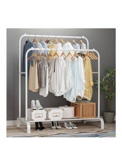 اشتري Double Clothes Stand White 110x150cm في مصر