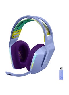 Buy G733 Lilac Light Speed Wireless RGB Gaming Headset 51769 Purple in UAE