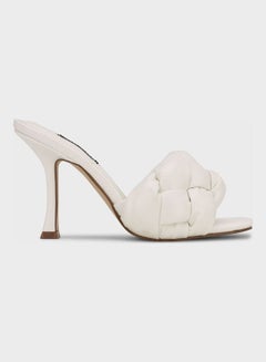 Buy Casual High Heel Sandals White in UAE