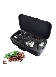 اشتري Portable Pour Over Drip Coffee Maker Set With Travel Case Black 43x29x12.5cm في الامارات