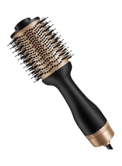 Buy Hair Volumizer Hot Air Brush Black/Gold in Saudi Arabia