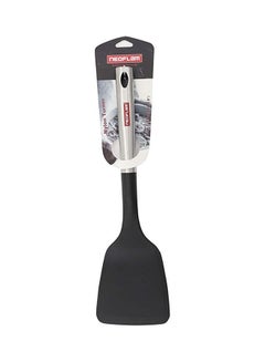 Buy Spoon Serving With Stainless Steel Handle Black 34.5x9.5cm in Egypt