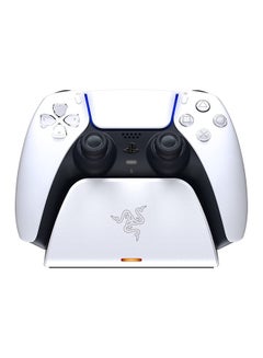 Buy Quick Charging Stand For Playstation 5 - Quick Charge, Curved Cradle Design, Matches Ps5 Dualsense Wireless Controller, One-Handed Navigation, Usb Powered - White (Controller Sold Separately) in Saudi Arabia