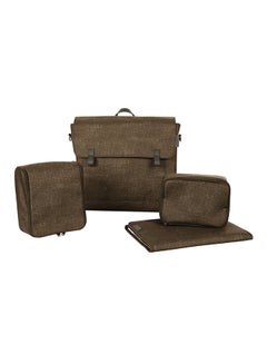 Buy 4-Piece Modern Changing Diaper Bag Set - Nomad Brown in UAE