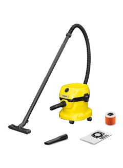 Buy Wet And Dry Vacuum WD 2 Plus V-12/4/18/C 12.0 L 1000.0 W 16280020 Yellow/black in UAE