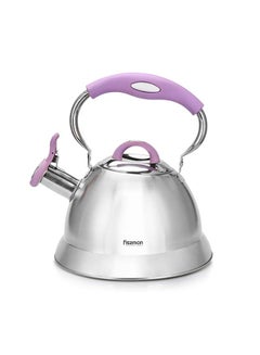 Buy Bonnie Whistling Tea Kettle Silver/Purple in UAE