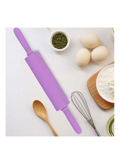 Buy Silicone Rolling Pin Lilac 39.5x5.5cm in UAE