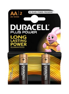 اشتري Plus Power Type Aa Alkaline Battery  2 Pack Multicolour في السعودية