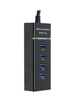 اشتري USB Practical Simple Super Speed 3.0 Hub 4 Ports - 303 Black في السعودية