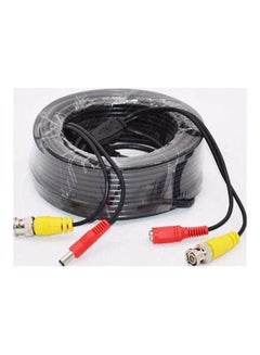 Buy Video Power Cable For Cctv Security Camera Hd With Bnc Connector Black in Saudi Arabia