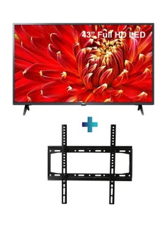 Buy 43 Inch FHD Led Television With Max Fixed Tv Wall Mount 43LM6300PVB Black in UAE