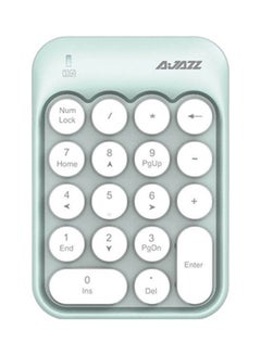 Buy AK18 2.4G Mini Wireless Numeric Keypad Green in UAE