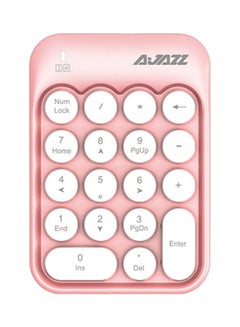 Buy AK18 2.4G Wireless Mini Numeric Keypad Pink in UAE