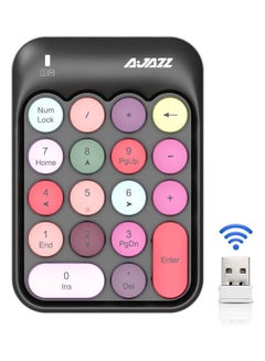 Buy AK18 2.4G Mini Wireless Numeric Keypad Mixed Black in UAE