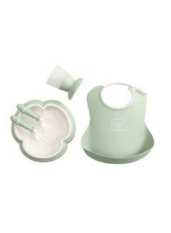 Buy Pack Of 5 Baby Dinner Set - Powder Green in UAE