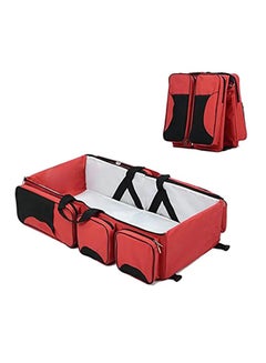 Buy 4-in-1 Multifunctional Large Capacity Traveling Baby Diaper Bag With Waterproof Cushioning - Red in Saudi Arabia