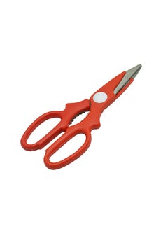 Buy Stainless Steel Kitchen Scissors Red/Silver in UAE