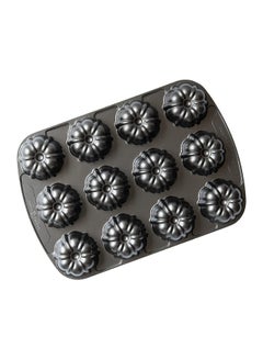 Buy Brownie Bundt Pan Black 24.1x3.2x34.3centimeter in Saudi Arabia