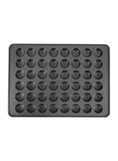 Buy 48-Cavities Mini Muffin Bakeware Pan Black 15x21inch in Saudi Arabia