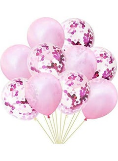 Buy Balloon Confetti Sequin Balloon Birthday Party Decoration Purple ‎24.6x12.4x2.6 in Egypt