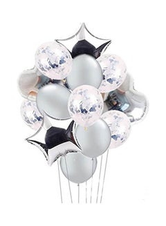 Buy Star Heart Foil Balloons For Birthday Party Decoration Multiculor in Egypt