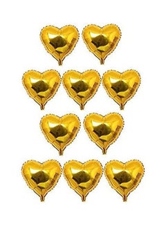 Buy Helium Heart Balloons Gold in Egypt