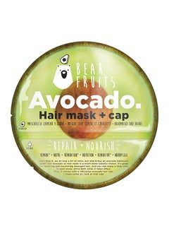 Buy Bear Fruits Avocado Frutilicious Hair Mask And Cap Repair And Nourish Green 20ml in UAE