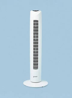 اشتري Electric Stand Tower Fan With Remote Controller- 50W- 81 Cm- White DRTF15-RD White في السعودية