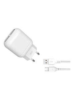 Buy Eu Charger With Apple Cable White in Egypt