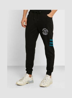 اشتري Stripe Panel Joggers Black في السعودية