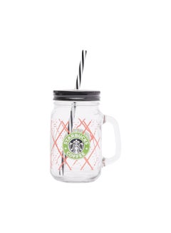 Buy Starbucks Juice Mug-Glass multicolour 11cm in Egypt