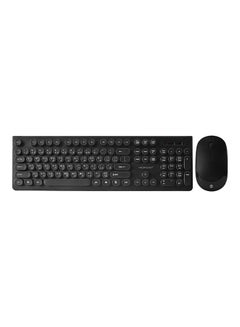 Buy Wireless Computer Keyboard And Mouse Combo Set Black in UAE
