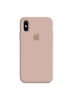 Buy Protective Back Cover For Apple iPhone XS Pink Sand in UAE
