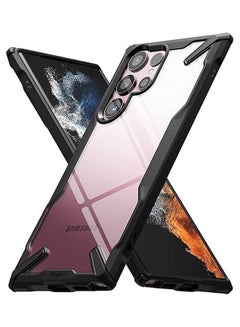 اشتري Fusion X Compatible with Samsung Galaxy S22 Ultra Case 2022 Phone Cover Black في الامارات