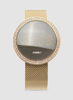 اشتري Women's Digital Modern - Watches Stainless Steel - Gold ,Digital, Quartz في مصر