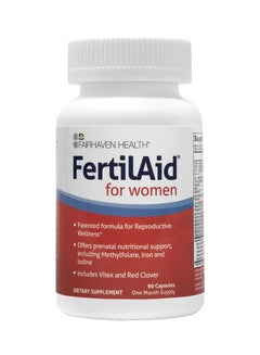 Buy FertilAid Dietary Supplement - 90 Capsules in UAE