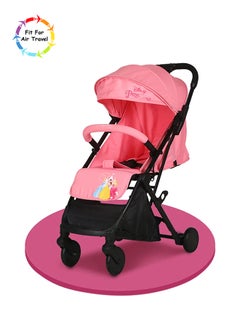 Buy Princess Travel Stroller With Storage Basket, Rear Breaks And Trolley Handle- 0-36 Months in UAE